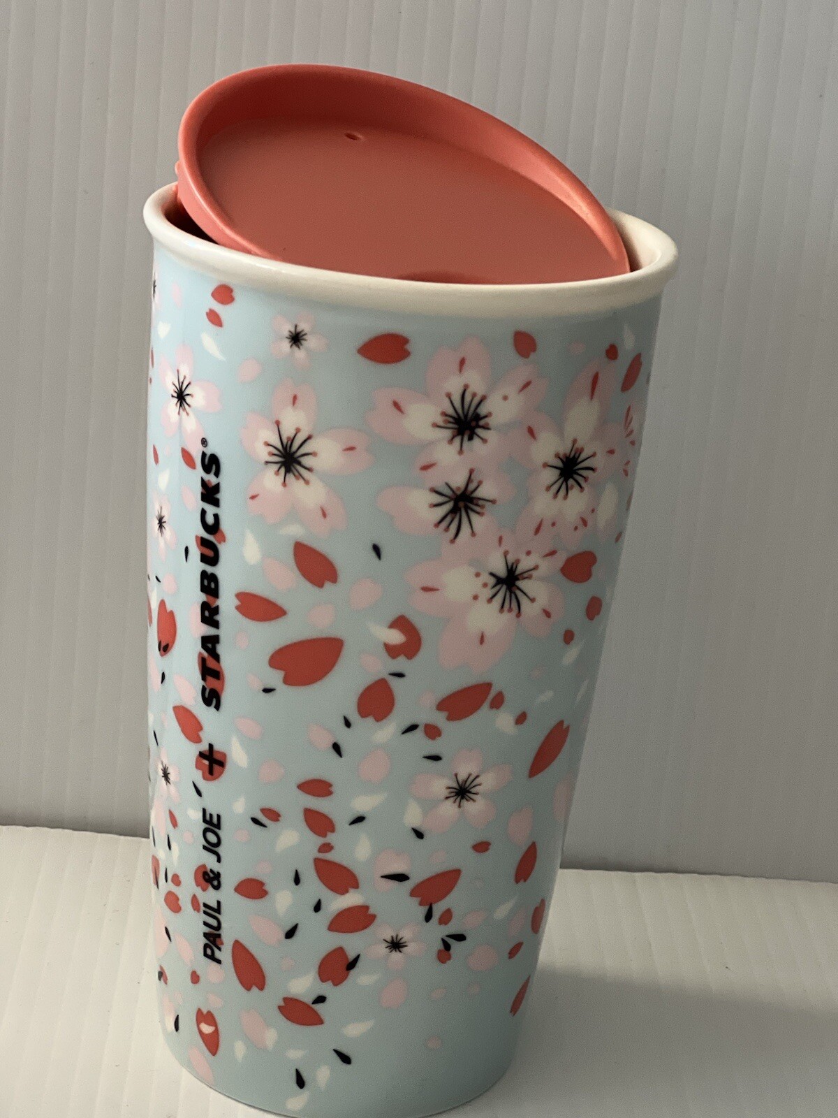 STARBUCKS Paul And Joe Double Wall Tumbler Cherry Blossom Sakura LIMITED EDITION