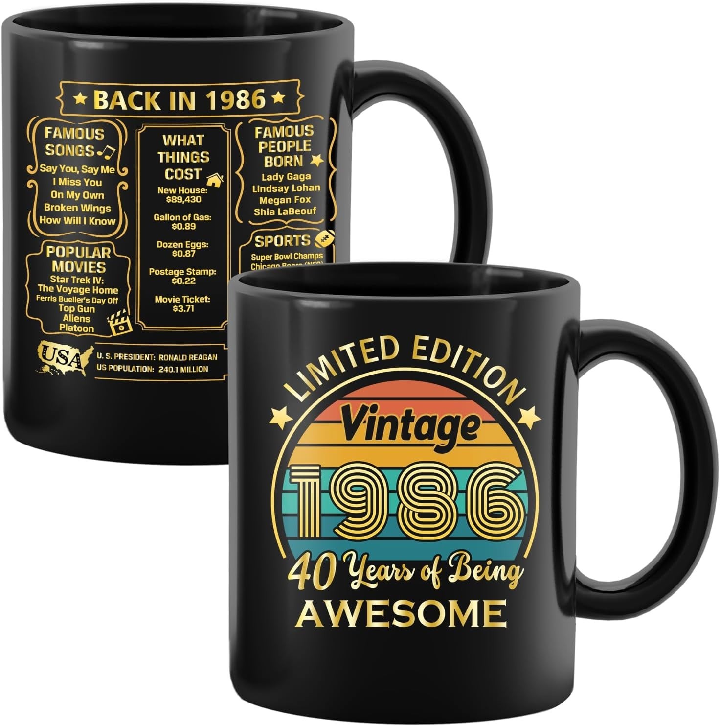 40th Birthday Gifts for Women Men, 40th Birthday Gifts for Him, 1984 Birthday…