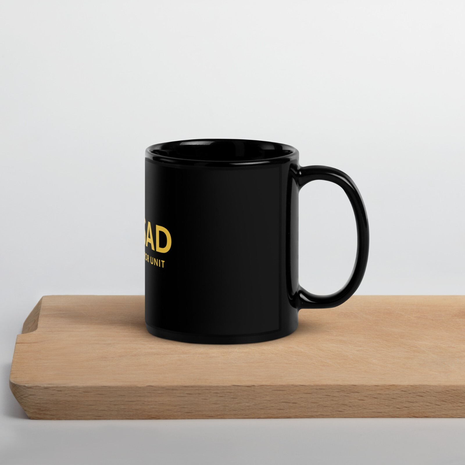 Mossad Counter Terror Unit Black Glossy Mug