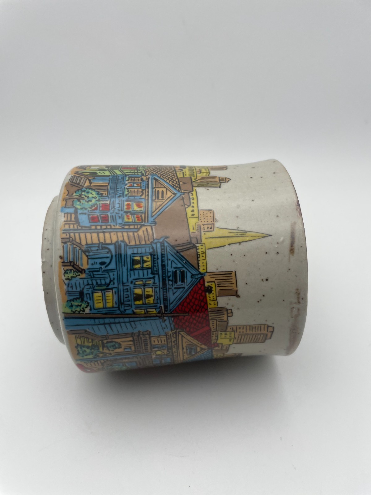 Victorian Architecture of San Francisco Traditional House Mug 1970s 12oz Cup C85