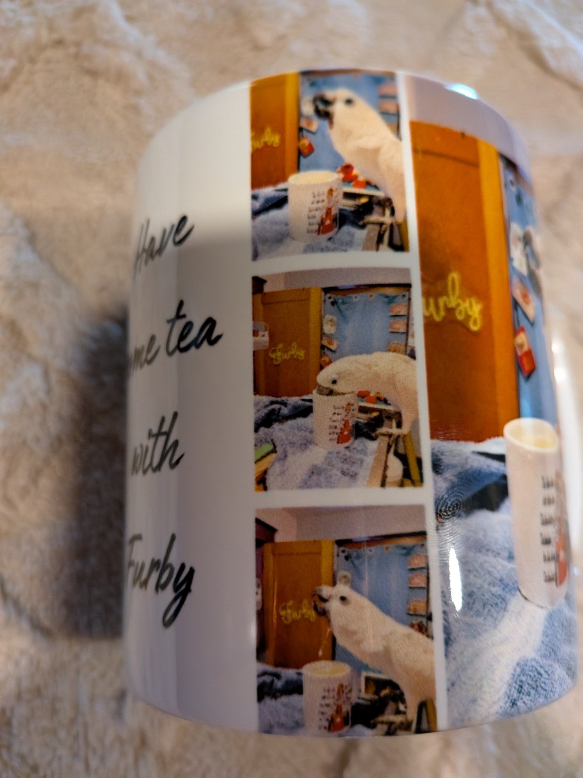 Have Some Tea with Furby Personalized Mug Furbythebirb