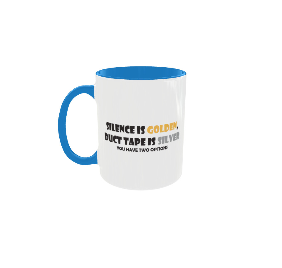 Silence is golden, 11.oz Coffee Mug