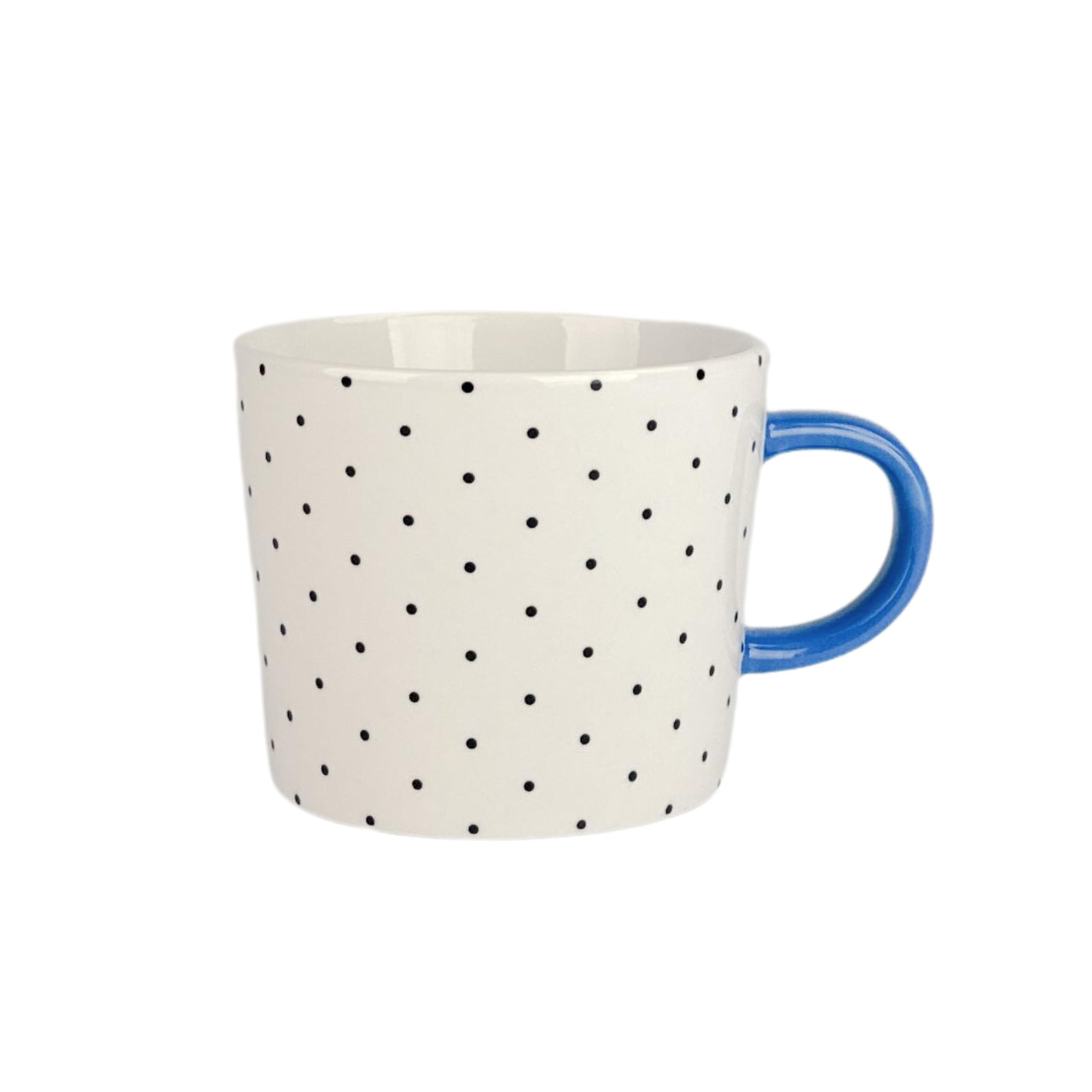 10 Strawberry Street Set of 4 Oogle Polka Dot Mug 13 fl oz, Assorted Bright C…