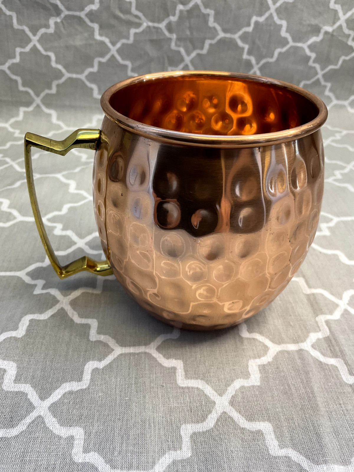 Authentic Copper Moscow Mule Mugs | Hammered Finish | Classic Barware