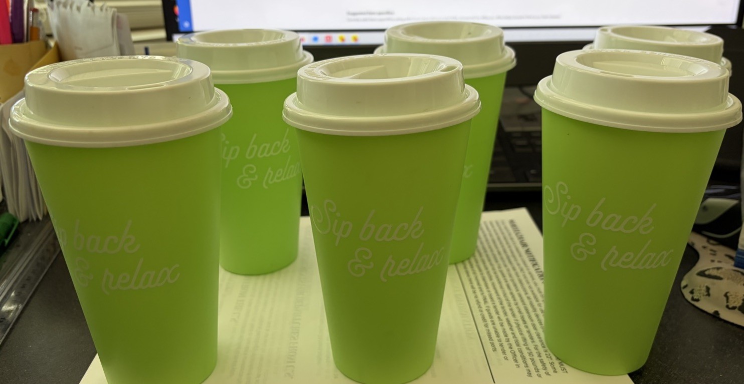 Take It To Go 6pc Hot Cold Travel Plastic Cups with Lids Reusable Coffee Tumbler