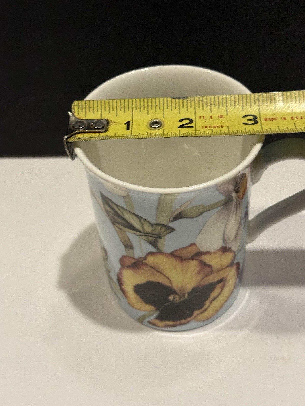 Flower Coffee Cup Mug Stechcol Gracie Bone China 10 oz Garden Colorful Floral