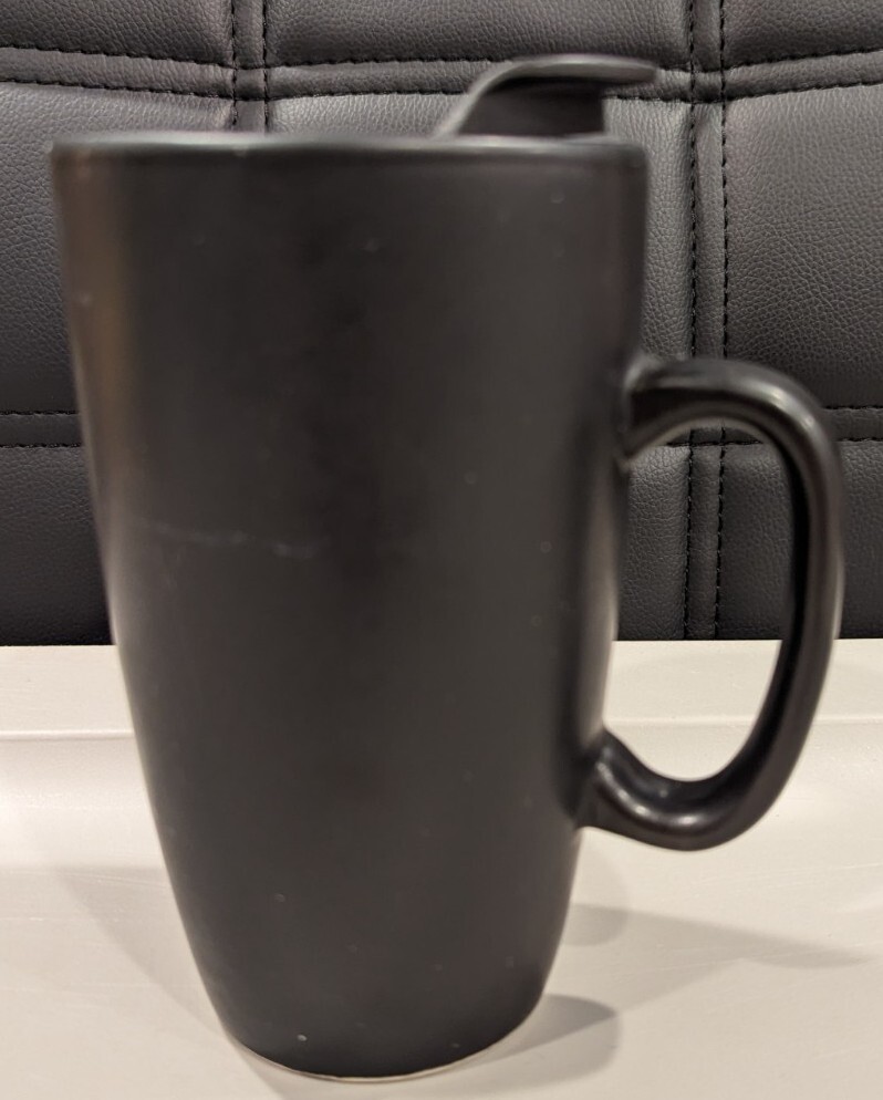 FRIENDS COFFEE MUG Black CERAMIC Stoneware TRAVEL MUG Art Deco B249 – Friend’s
