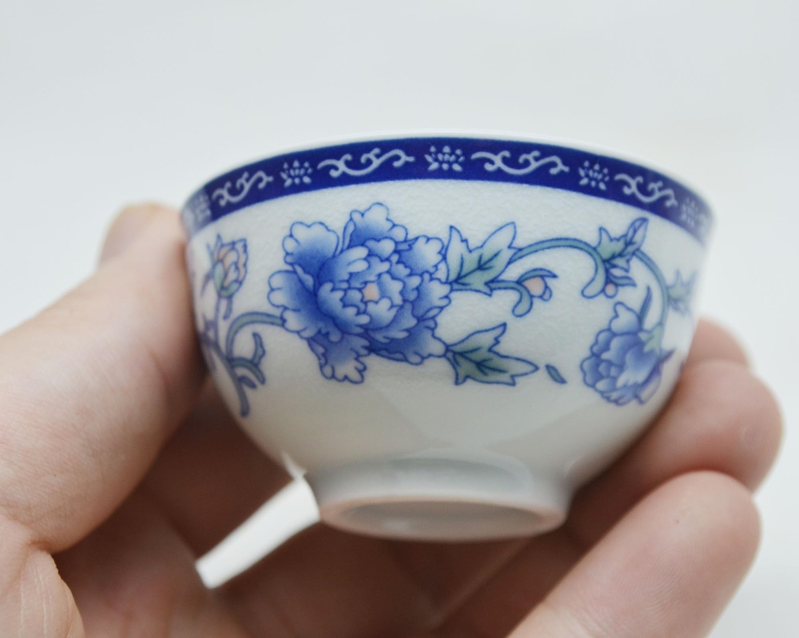 Liang baobao Chinese Traditional Tea Tasting Cup Set of 4, 1.6oz White Porcel…