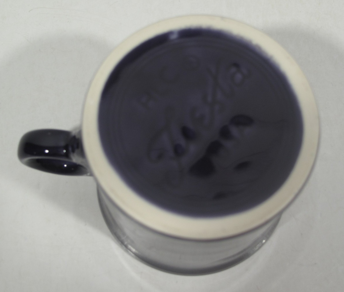 Set of 5 FIESTAWare Coffee Cocoa Tea Cups Mugs With O Handles Red Purple Retro