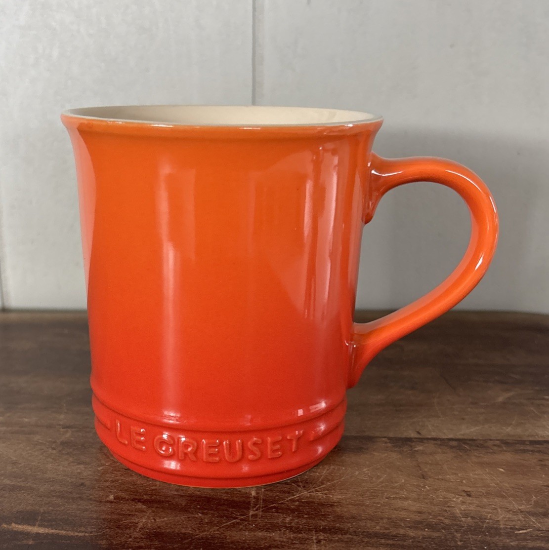 Le Creuset Flame Orange Vancouver Stoneware Mug 14oz Coffee/Tea Cup