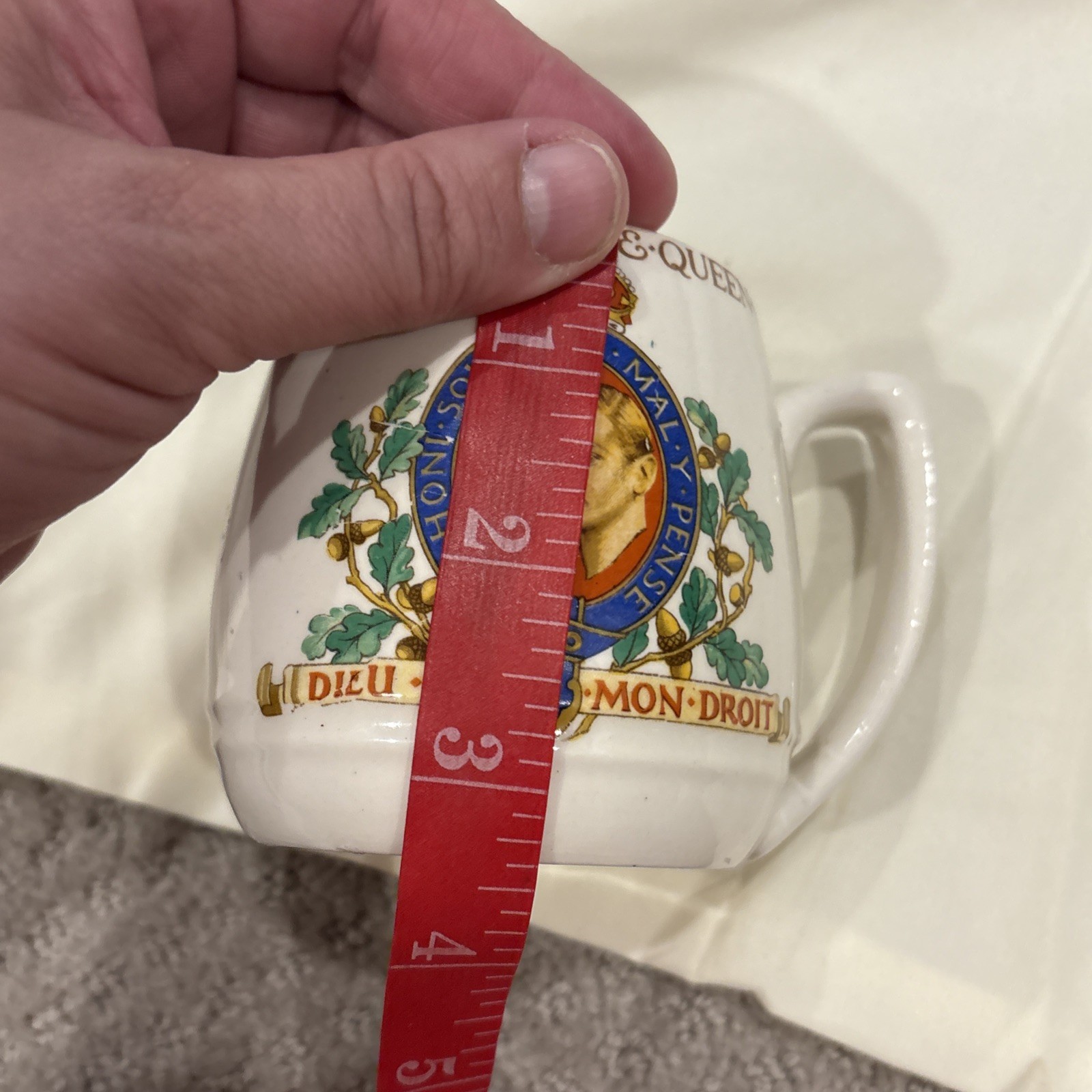 1937 King George VI and Queen Elizabeth Coronation Coffee Mug Tea Cup