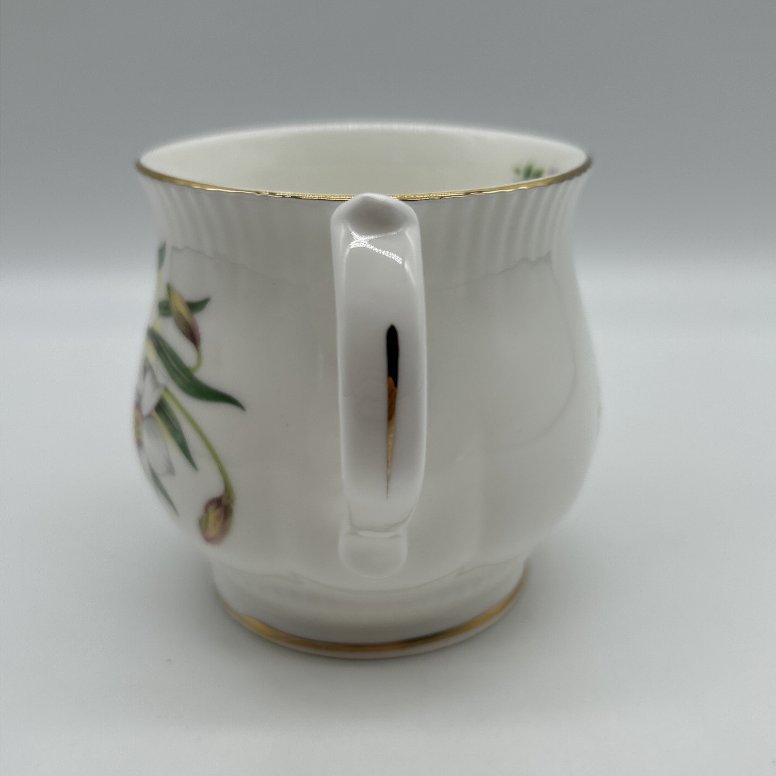Vintage Monthly Flower March Fine Bone China Coffee Tea Mug Cup