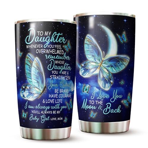 Daughter Tumbler – Gifts For Daughter On 1 Count (Pack of 1) To My Daughter 1
