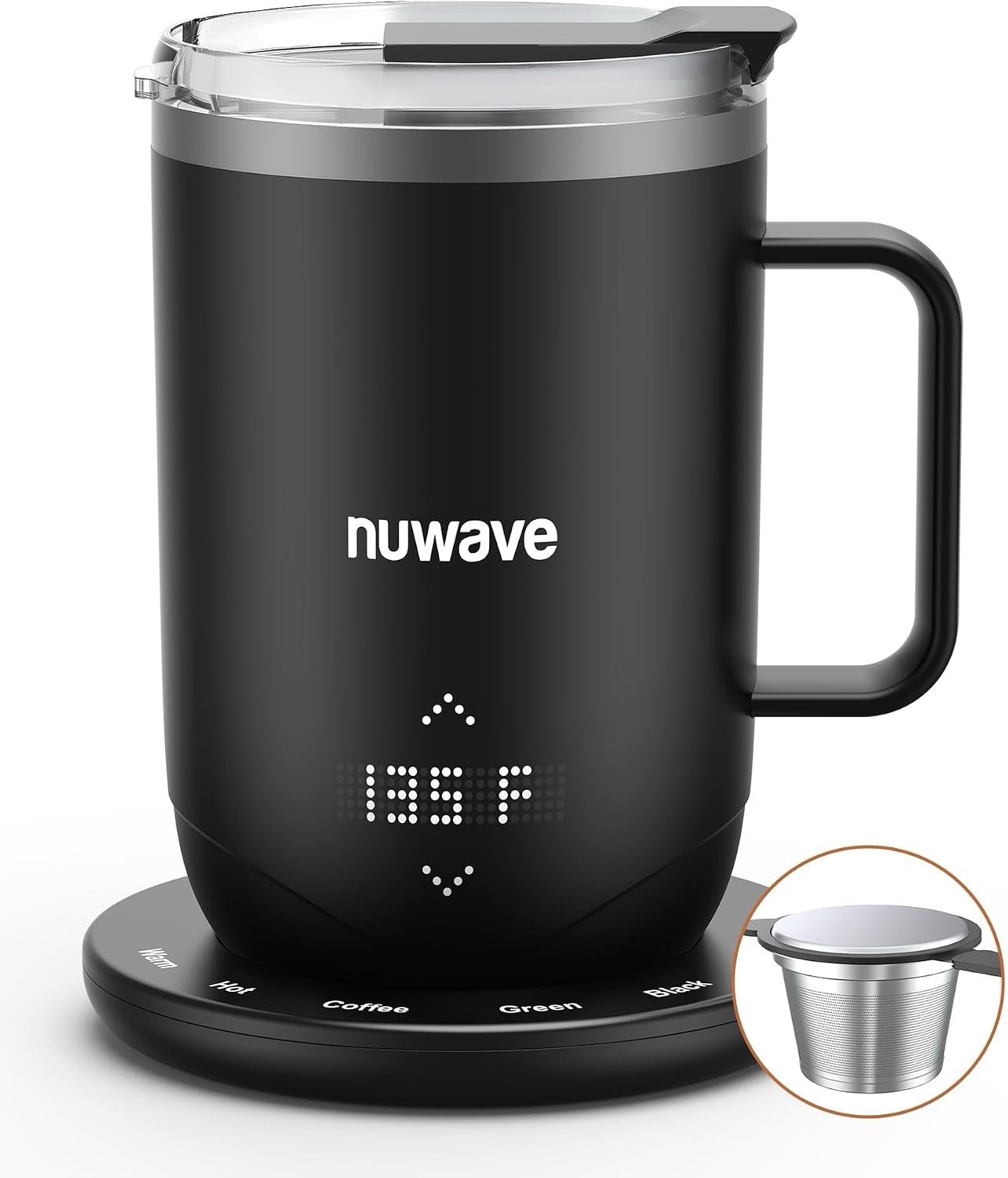 Smart Heated Coffee Mug Rechargeable, 16oz Self Heating Temperature Control
