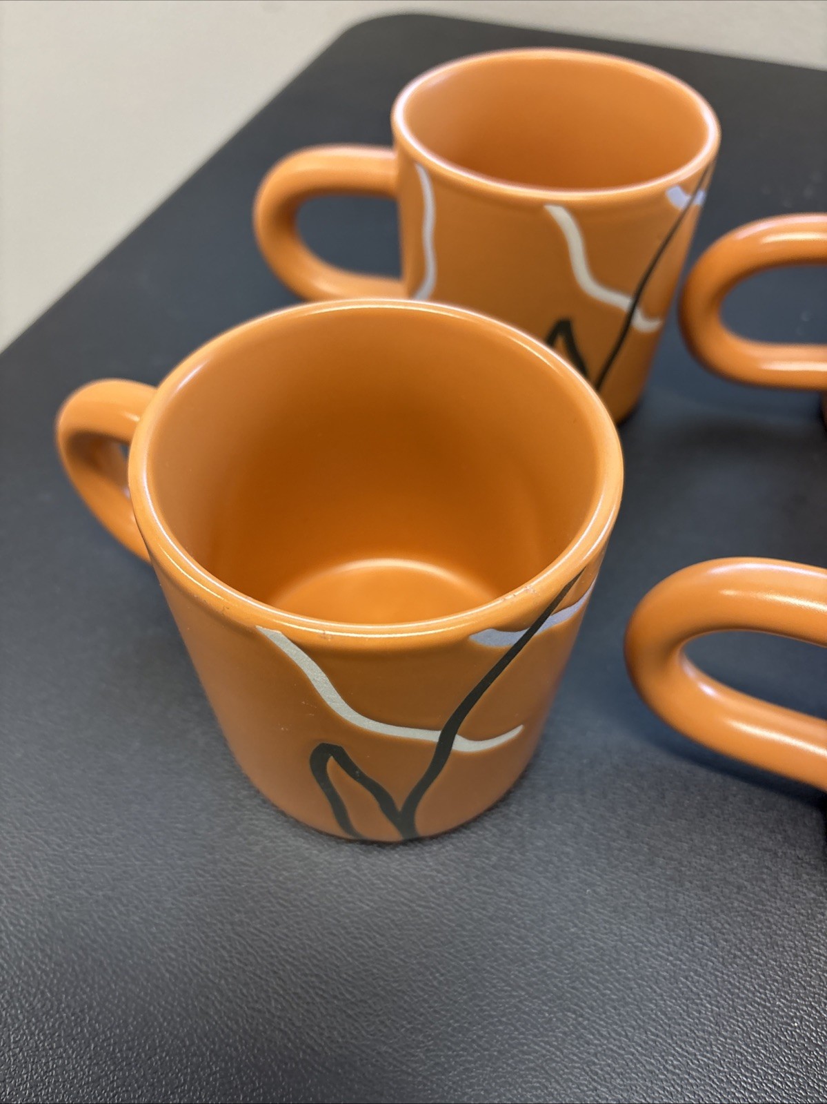 set of 4 Black History Month orange coffee mug