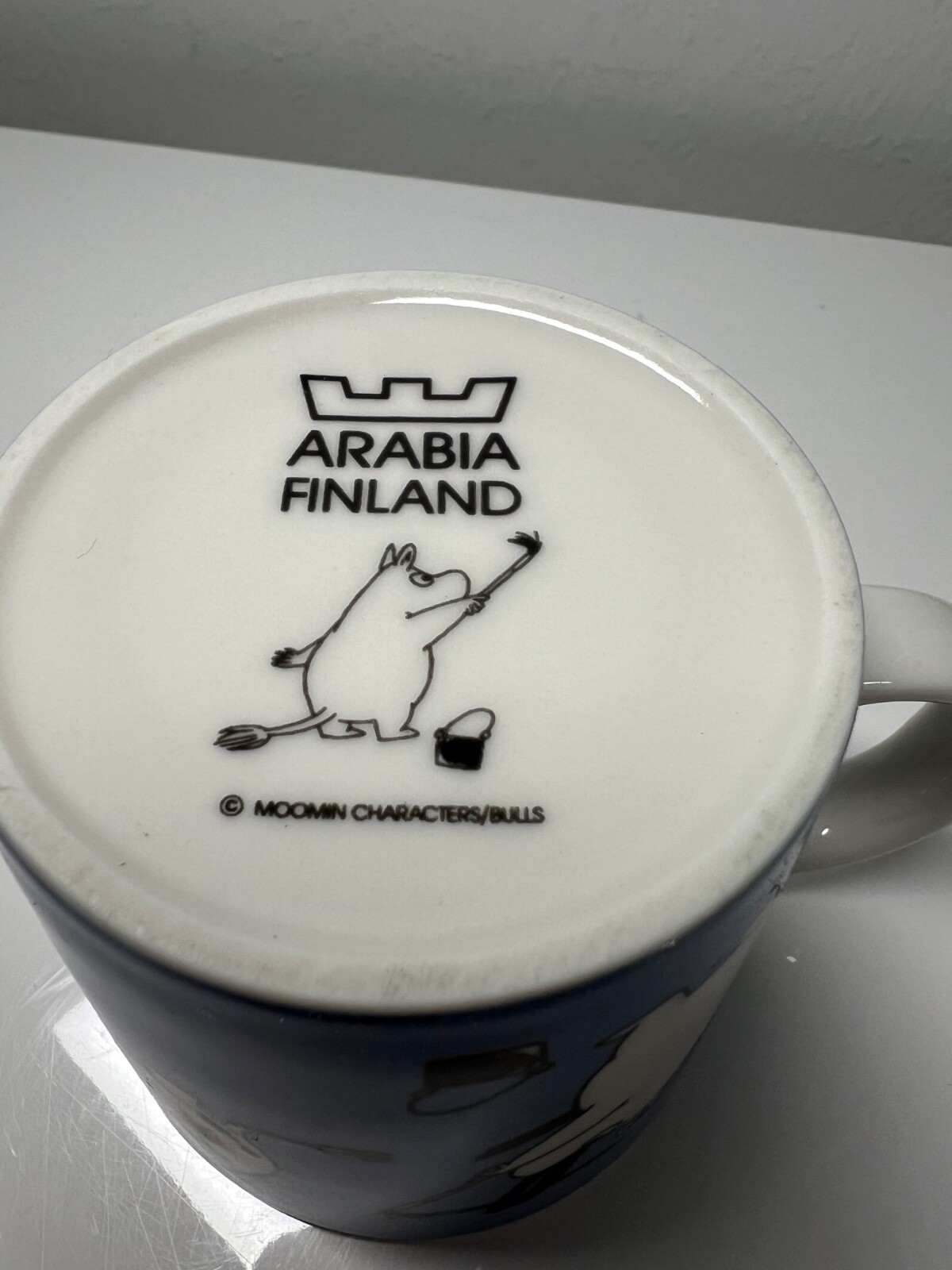 Moomin Mug Blue Painting Moomins 1990-1996