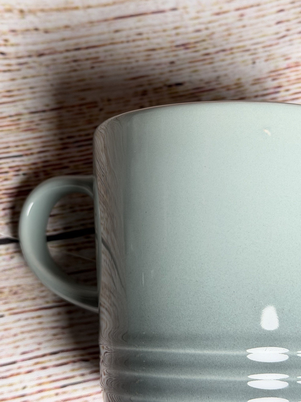 Le Creuset Coffee Mug Set of 4 LONDON Stoneware 12oz 350ml Sea Salt Second Choix