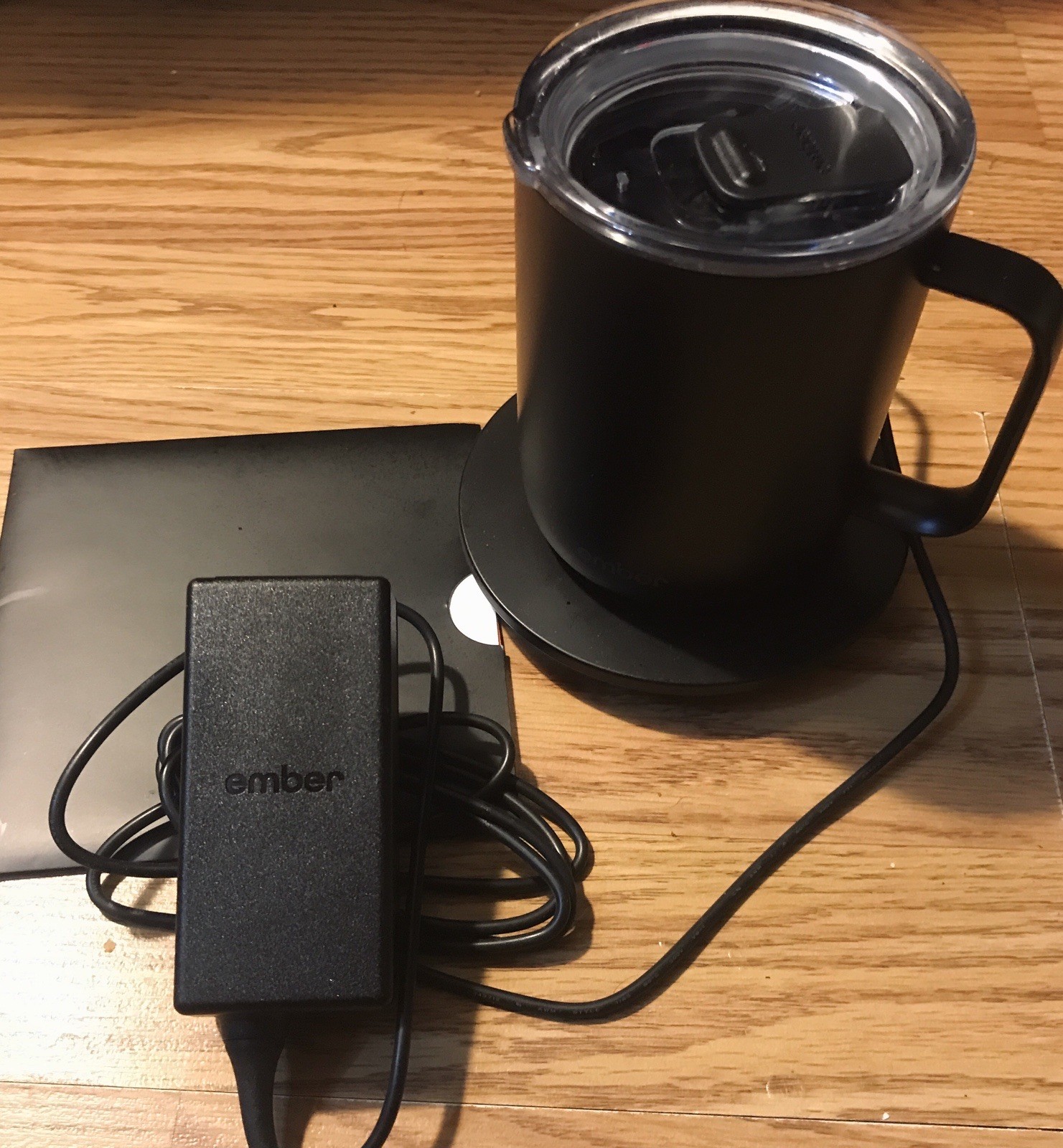 Ember Temperature Control Smart Mug 10oz Black Warming Food Beverage Hot Plate