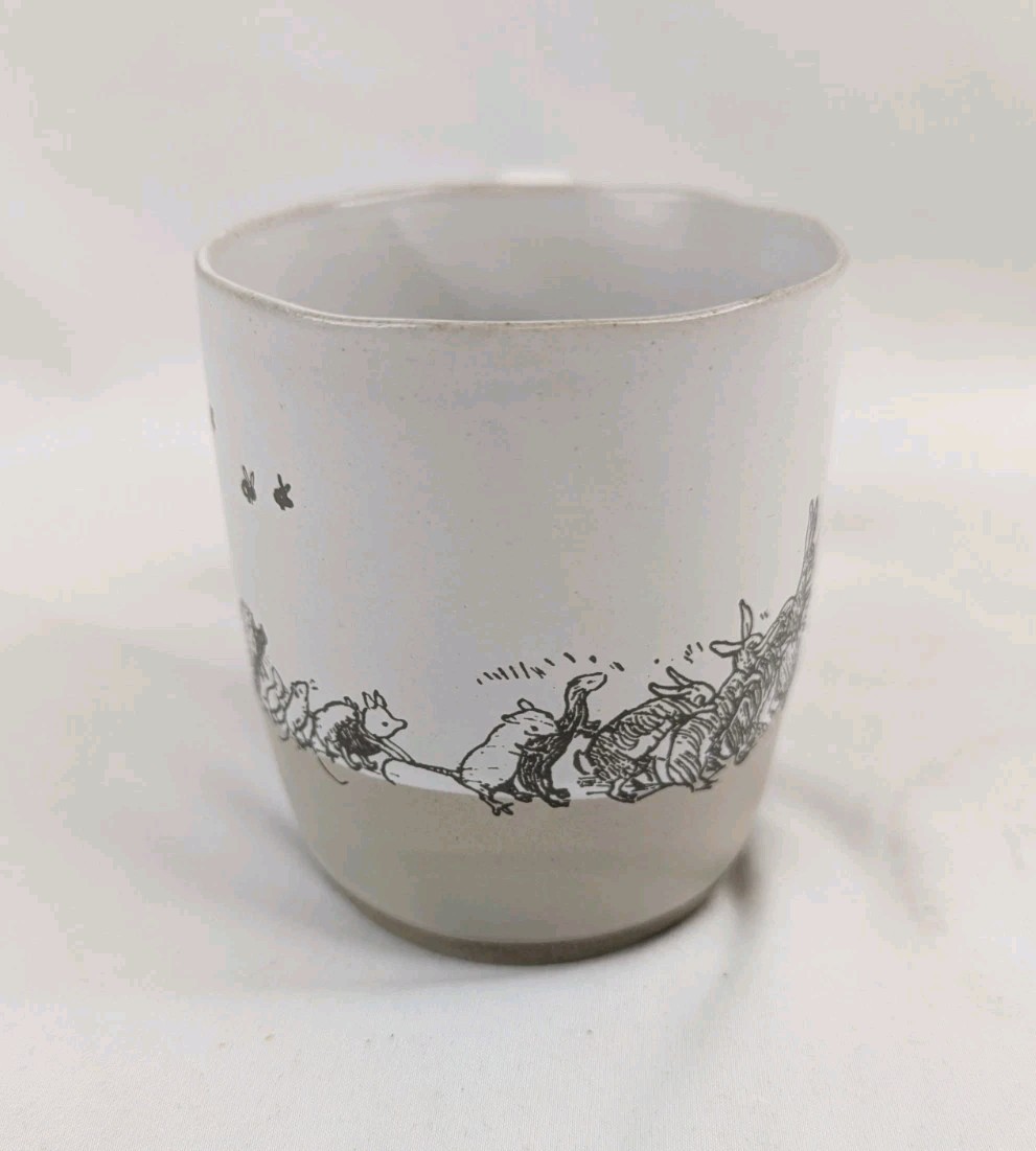 Demdaco MUG Pooh’s Good Day Winnie The Pooh Coffee HEART HANDLE Piglet