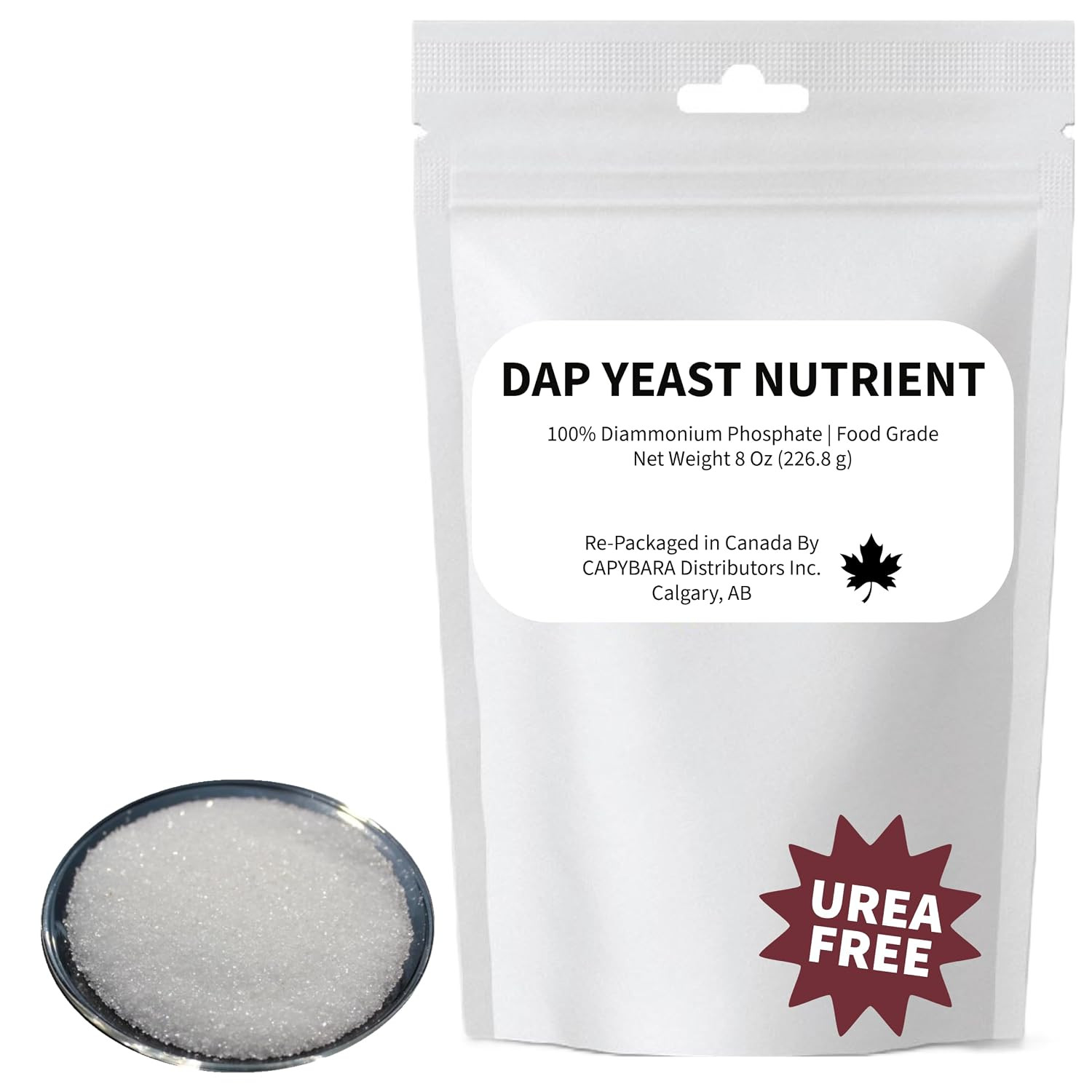 Yeast Nutrient 100% DAP – 8 Oz – Food Grade Diammonium Phosphate – Use