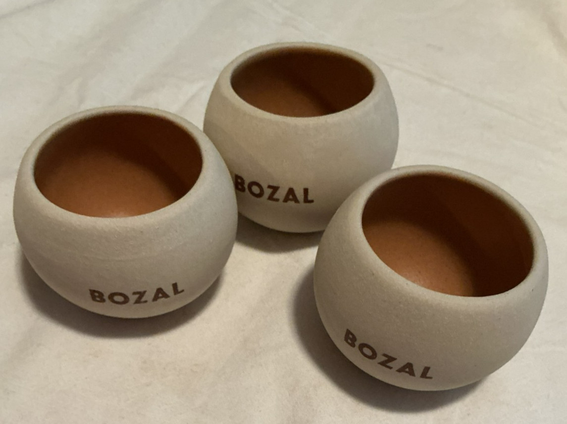 Bozal Traditional Ceramic Copa Mezcalera, Mezcal Cup, Mezcal Tasting Cup, 3 Cups