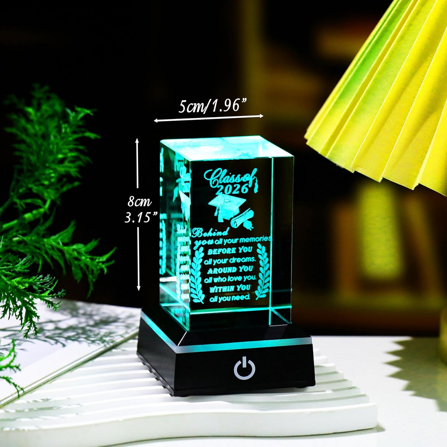 Graduation Gift for Her Him 2026 Unique – 3D Layser Engraved Class of 2026 with