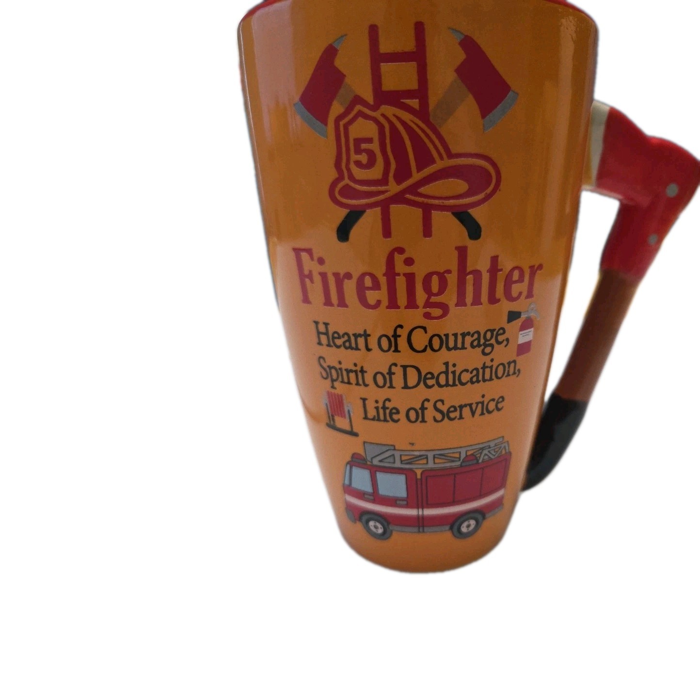 Firefighter Novelty MUG “Heart of Courage, Spirit of Dedication” 20oz