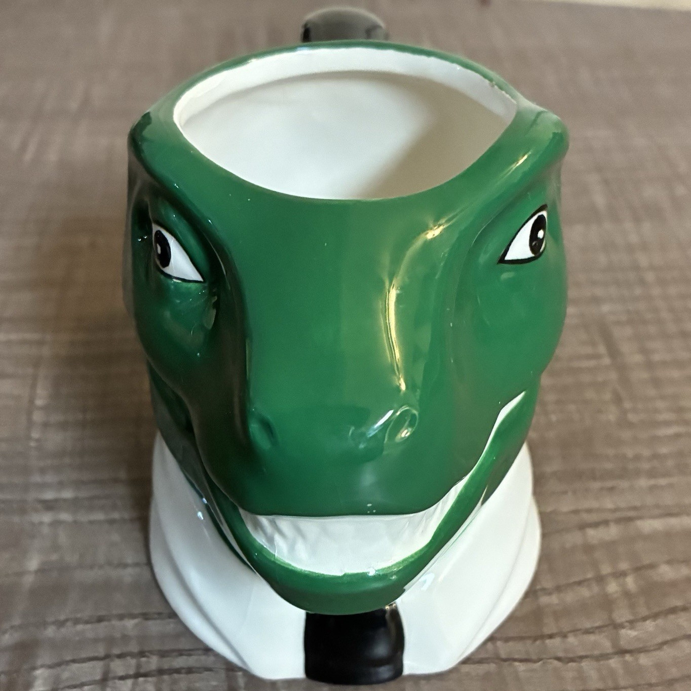 Room Essentials Dinosaur Head Figural Novelty Mug 13 fl oz Ceramic Green Safe