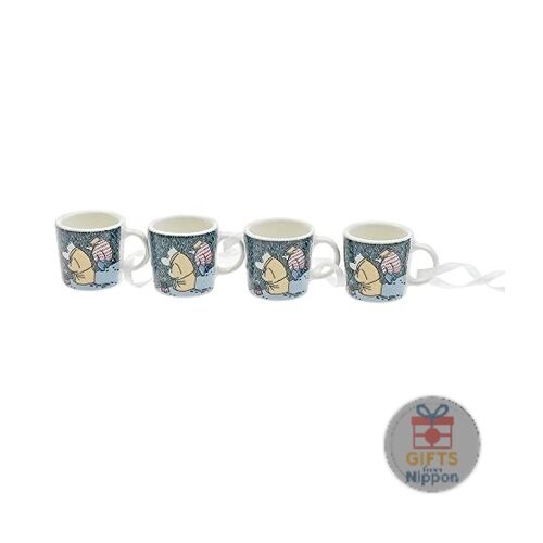 Arabia Moomin Mini Mug Set 4pcs Snow Moonlight 2021 Porcelain Winter Ornament