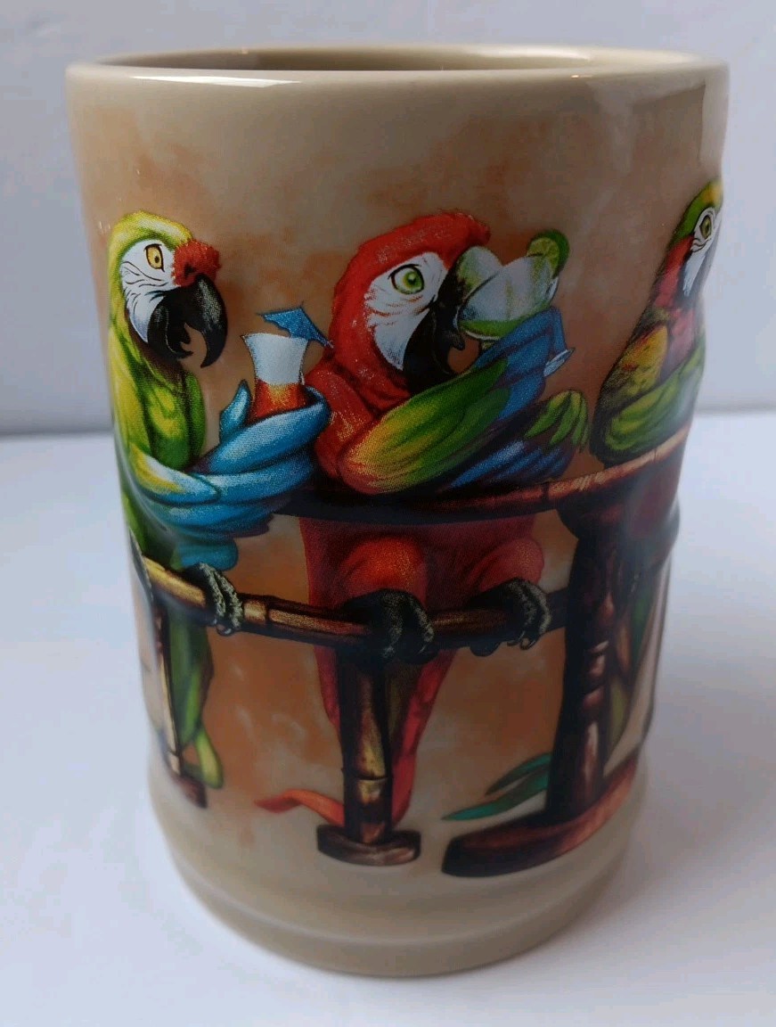 Jimmy Buffett Margaritaville 3D Parrot Mug Tropical Barware Thailand