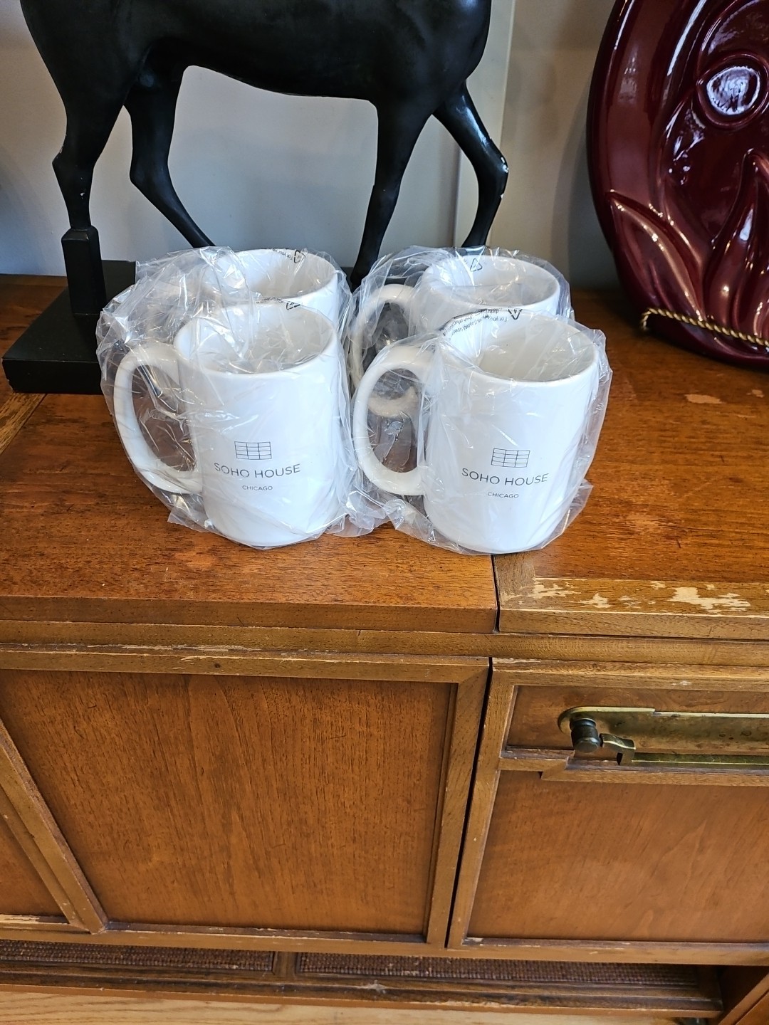 Set of 4 Soho By Linea House of Fraser Soho White Bone China Mugs