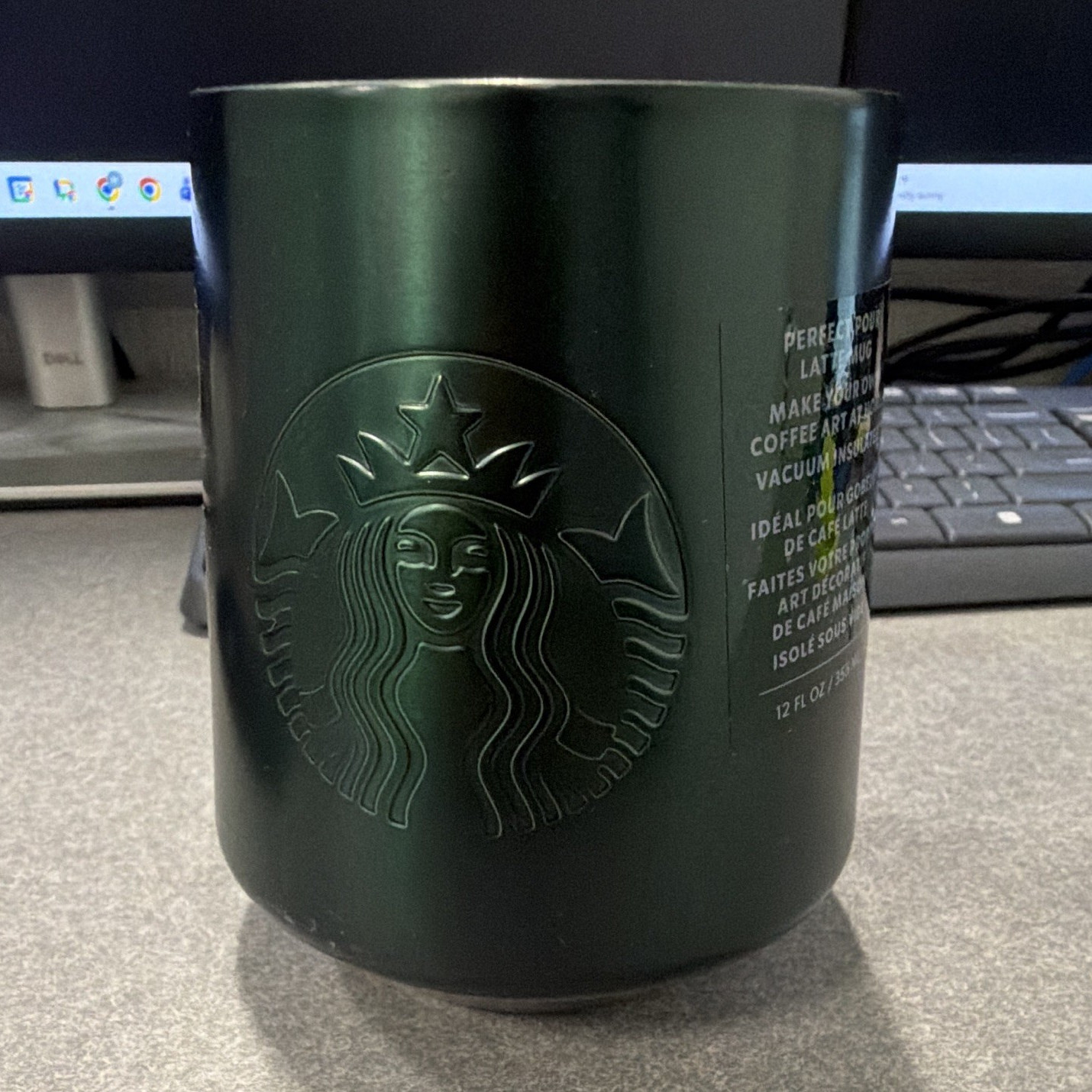 Starbucks Perfect Pour Vacuum Insulated Latte Mug 12 fl oz Green