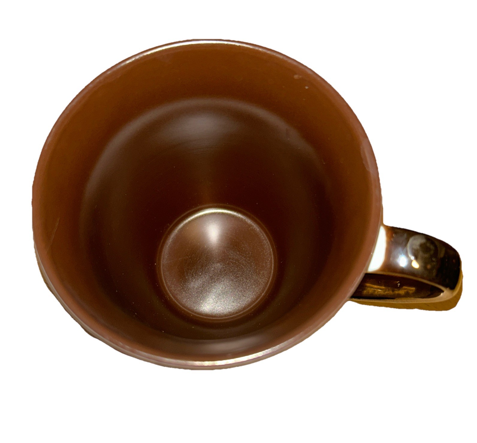 Unbranded Geometric Diamond Design Medium Size Coffee Mug Cream/Brown/Copper