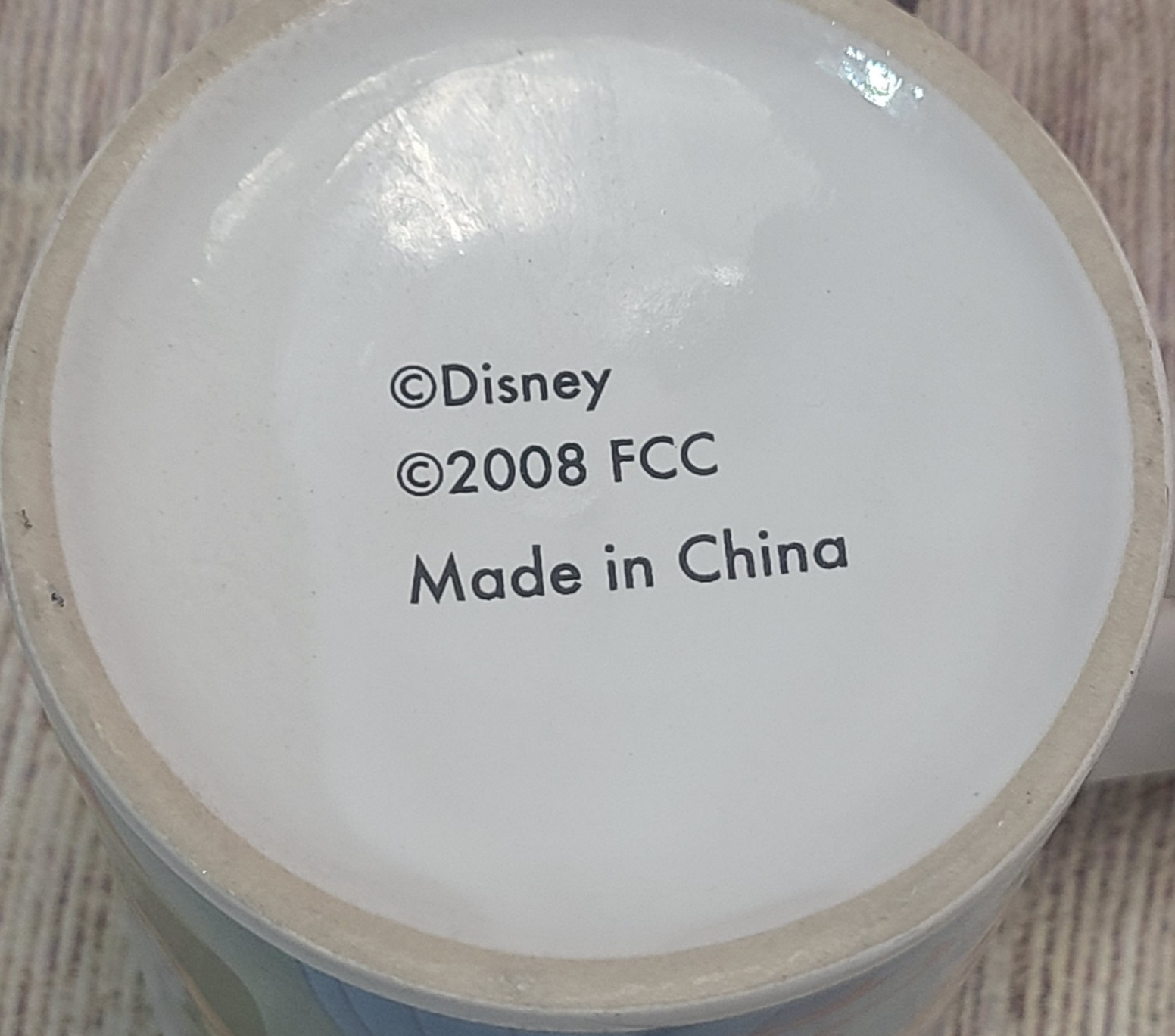 Disney Princesses Christmas Coffee Cup Mug Ceramic Belle Cinderella White Blue
