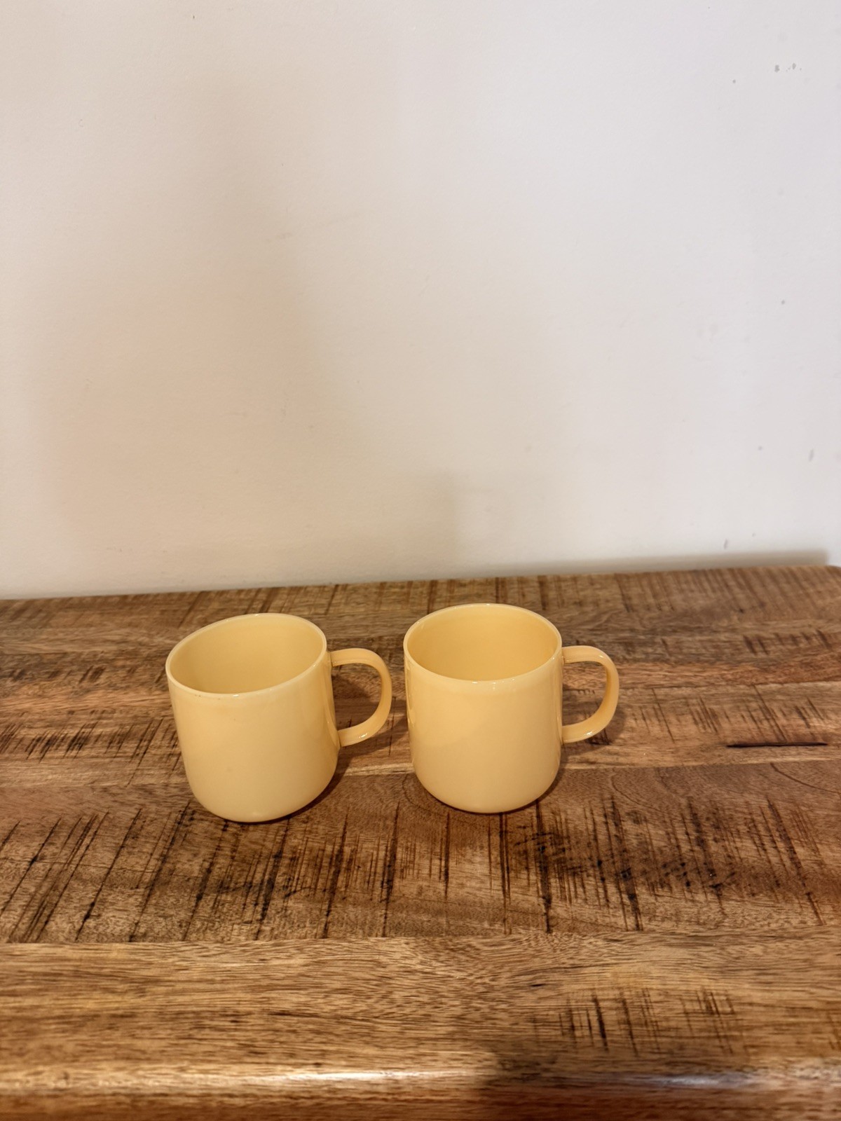 HAY Borosilicate Glass Coffee Mug Set Yellow Two-Piece