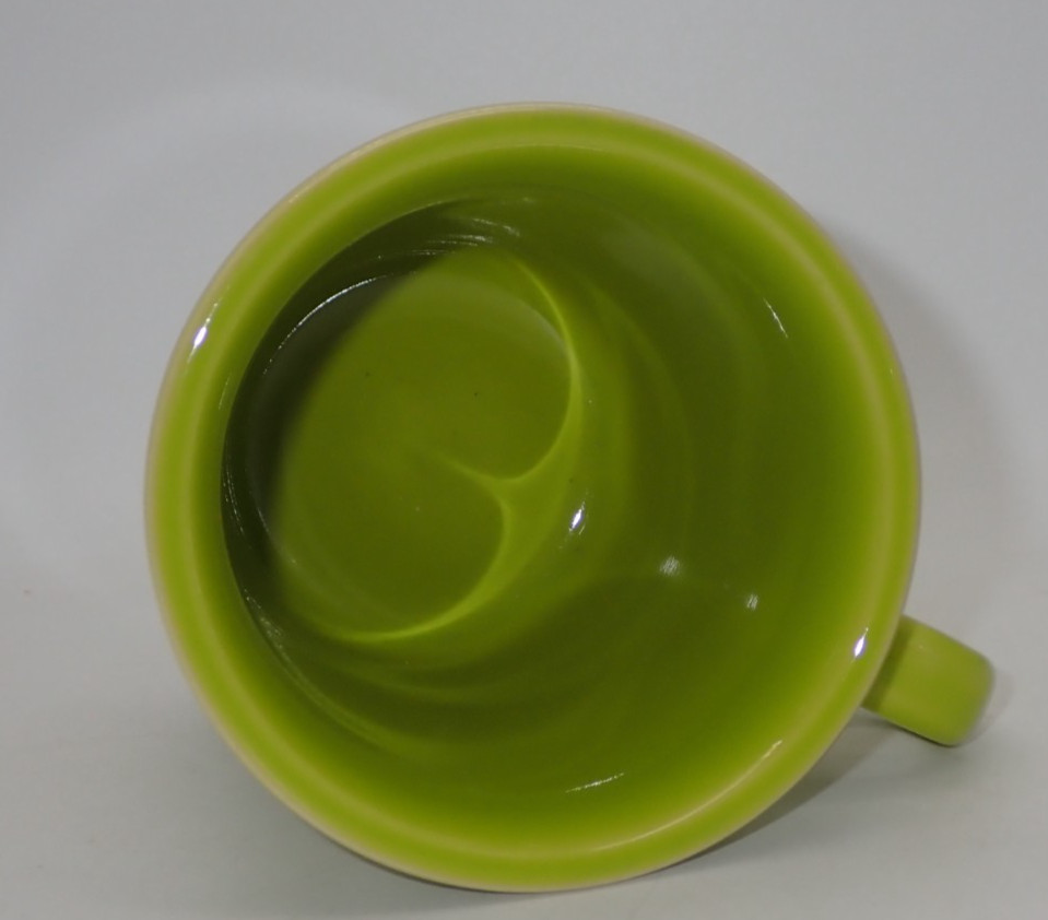 Fiesta Coffee Mug Chartreuse Green O-Ring Handle Ceramic HLC USA