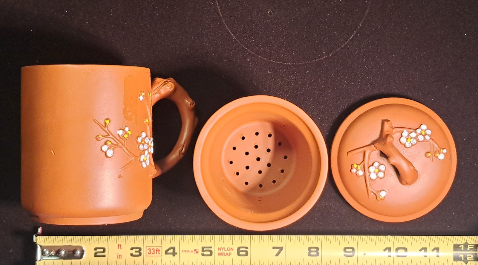 1pc China Yixing Handmade Purple Clay Tea Cup Home Office Kung Fu Tea Cup Mug