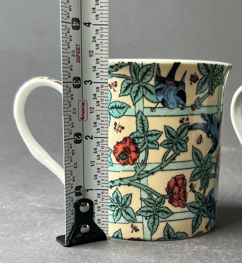 William Morris Leonardo Collection Set of 2, Trellis & Woodpecker/orange trees