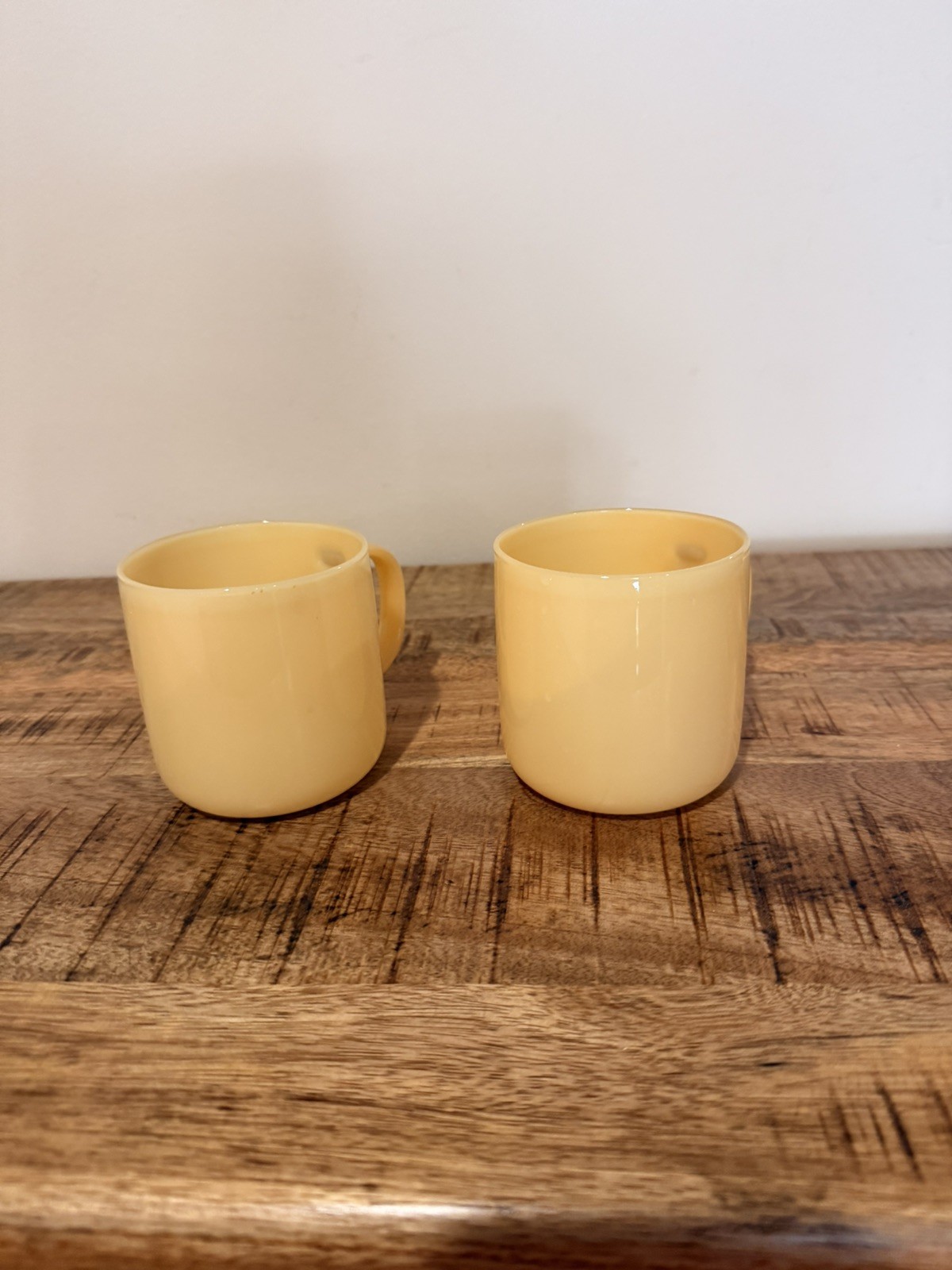 HAY Borosilicate Glass Coffee Mug Set Yellow Two-Piece