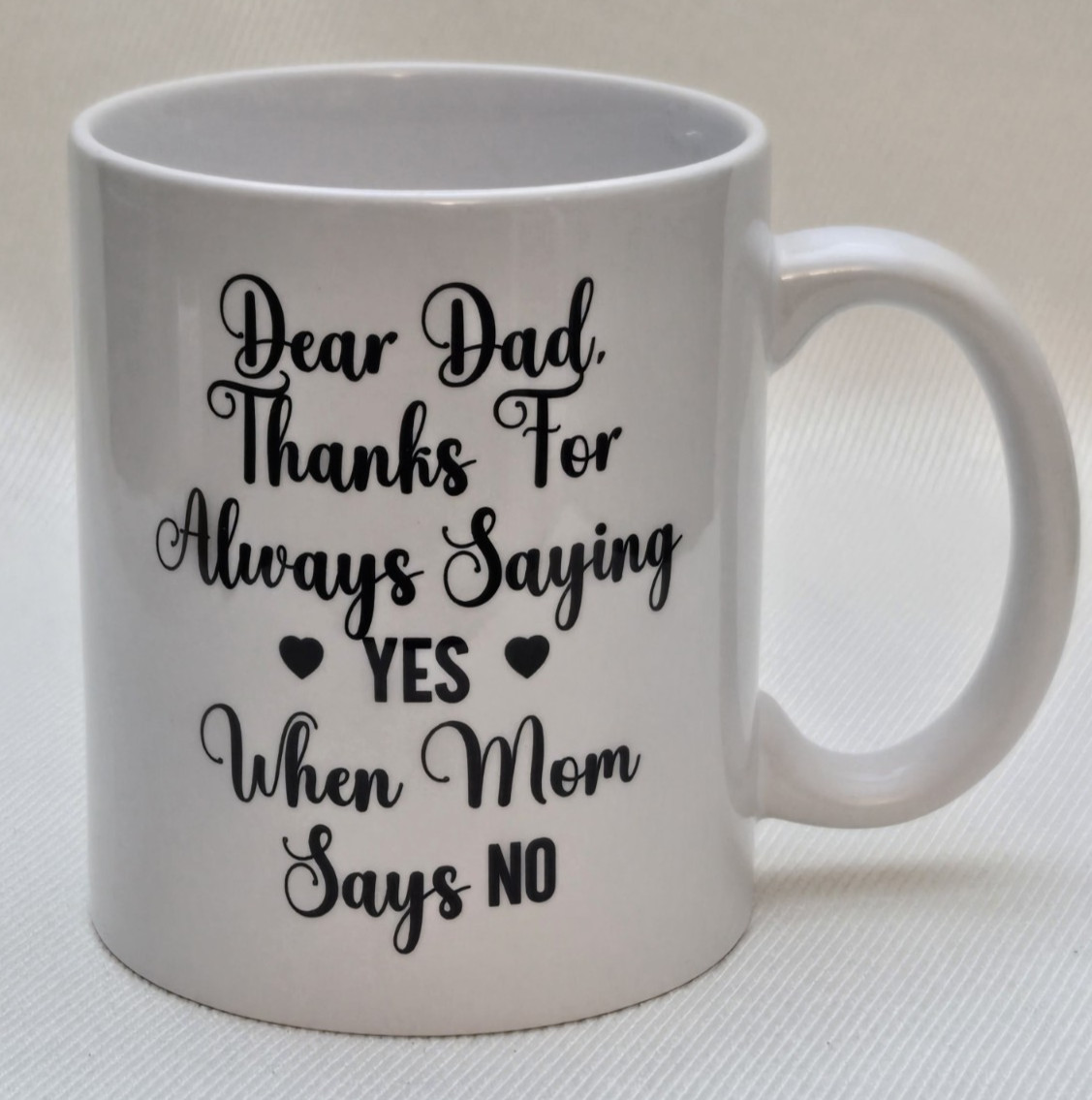 Funny Dad Coffee Mug Thanks For Saying Yes When Mom Asked You Out NEW