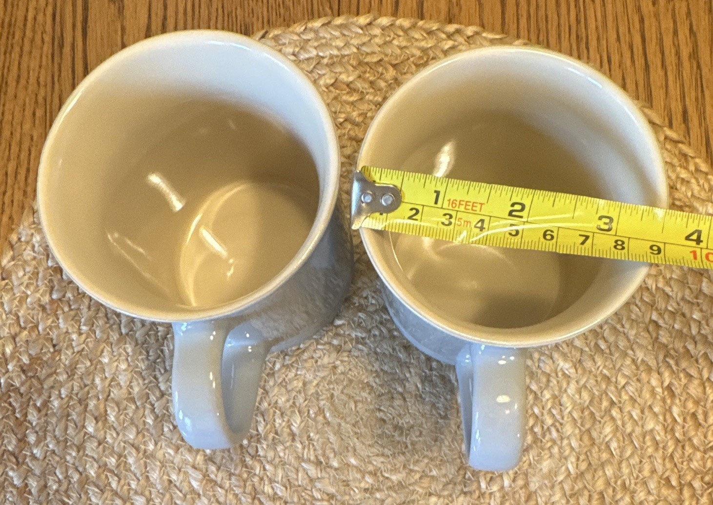 Le Creuset Gray Ceramic Coffee Mug Set for 2, Dishwasher & Microwave Safe