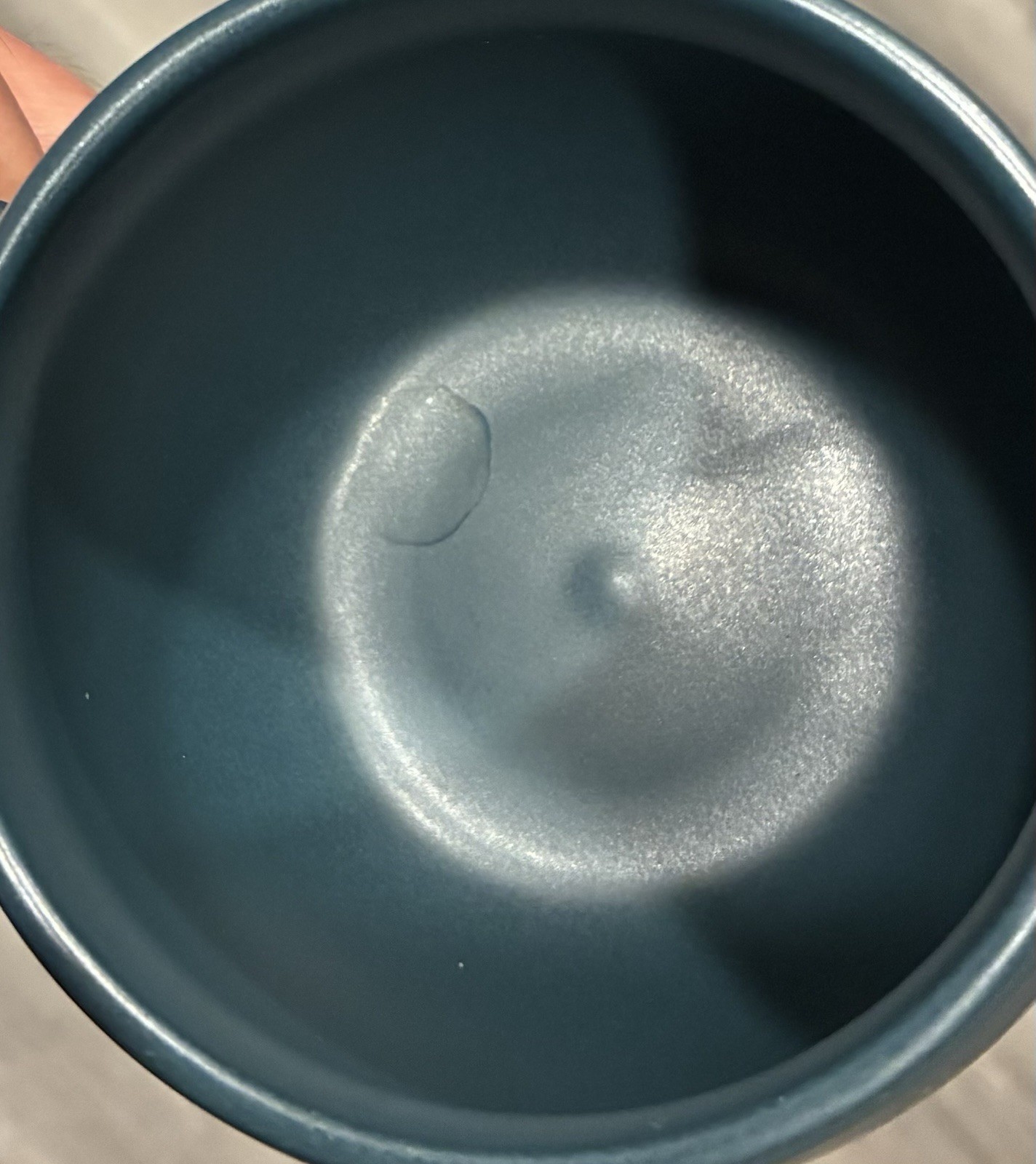 Heartland Hive Speckled Coffee Mug Round Dip Dye Dark & Light Blue Cup