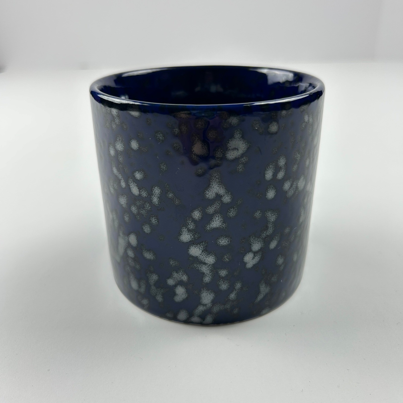Starbucks 2020 Fall Cobalt Blue Metallic Speckled Ceramic Coffee Mug Thailand