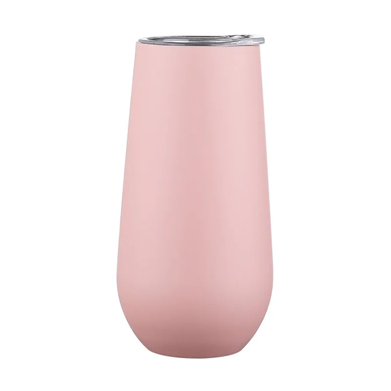 U shaped double wall 10oz stainless steel tumbler champagne cup