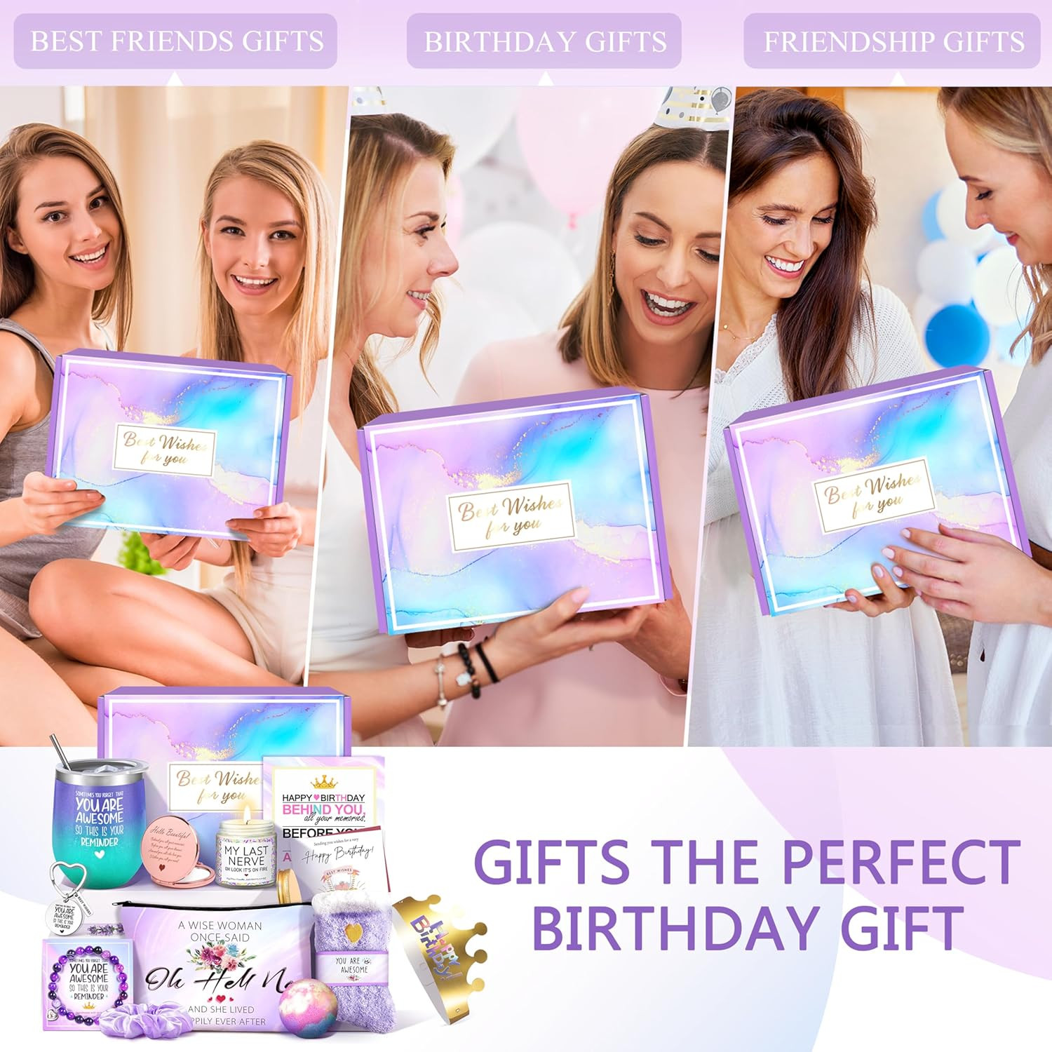 Gifts for Women, Birthday Gifts for Women, Happy Birthday Gifts Basket, Gift Set