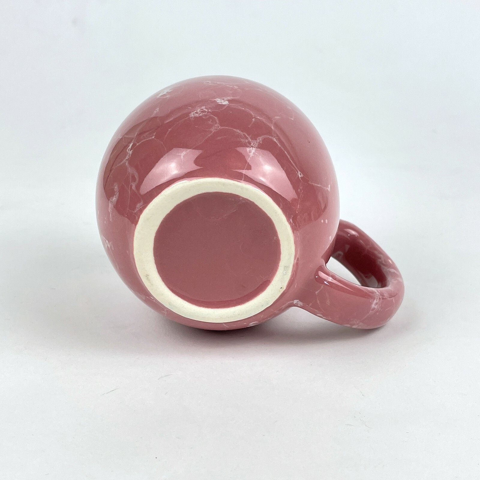Unbranded 16 fl oz Dusty Pink Marbled Swirl Pattern Coffee Tea Mug Cup
