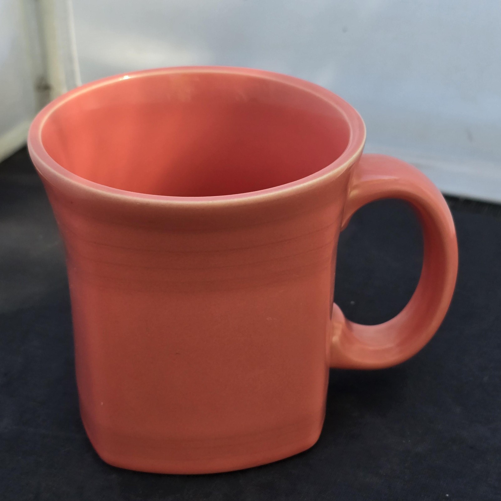 Fiesta Fiestaware Pink Coffee Mug Square Stoneware HLC USA Contemporary