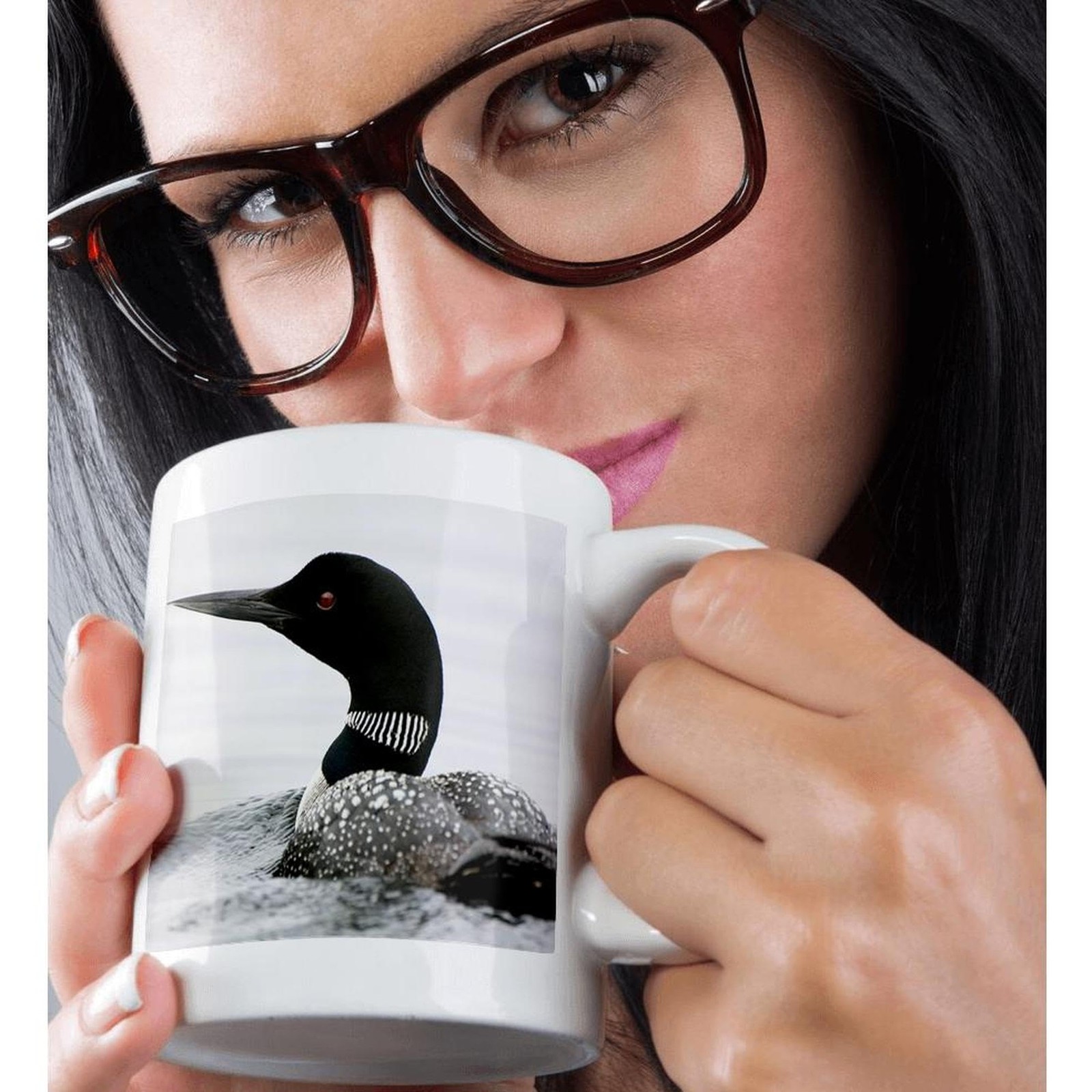 3dRose Common Loon Gavia immer Haliburton Magic Mug 11oz Color Changing