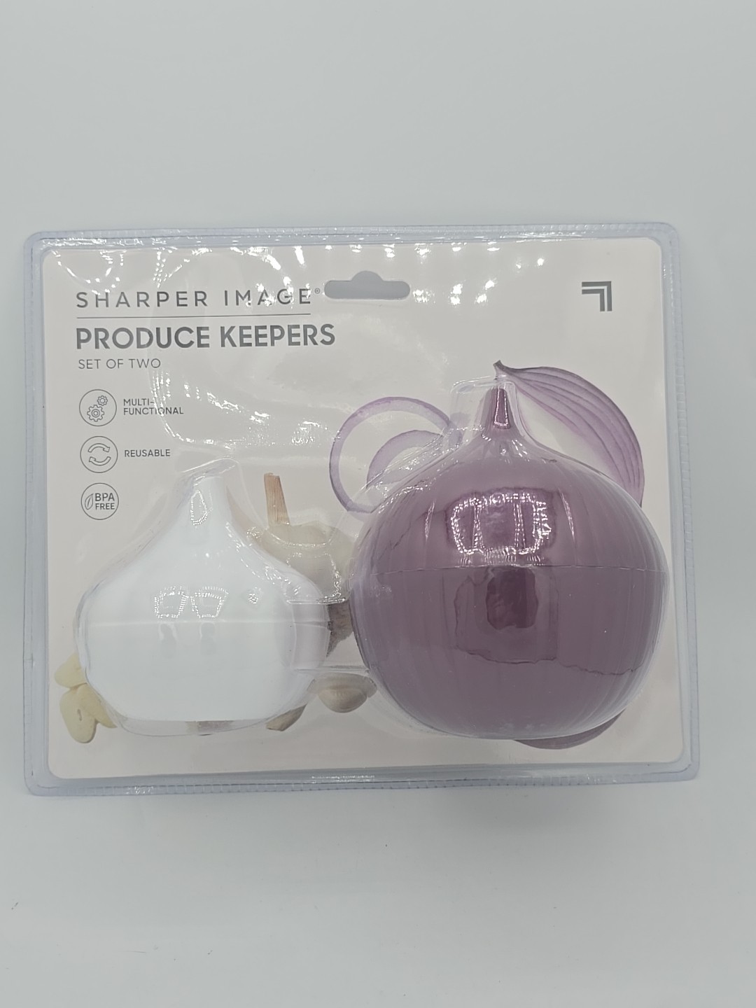 Sharper Image Produce Keepers set of two Onion And Garlic Keepers
