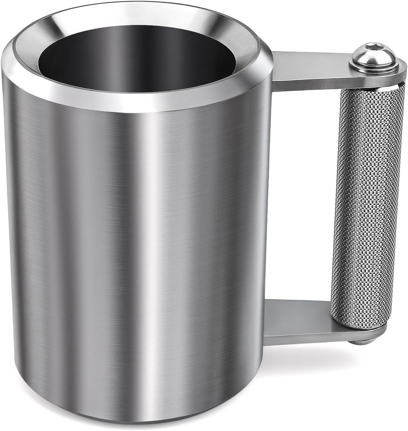 Mug,22Lb/ 10KG Stainless Steel Cup,Super Dumbbell Fitness Sports Mug,Gym Exercis